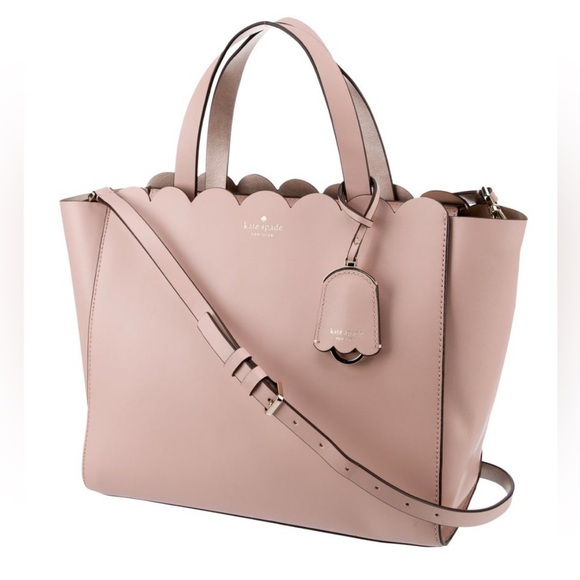 KATE SPADE NEW YORK PINK LEATHER TOTE PERFECT FOR SPRING - Picture 1 of 5